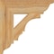 Ekena Millwork Balboa Traditional Rough Sawn Bracket, Western Red Cedar, 4"W x 16"D x 16"H BKT04X16X16BOA01RWR - alternate 2